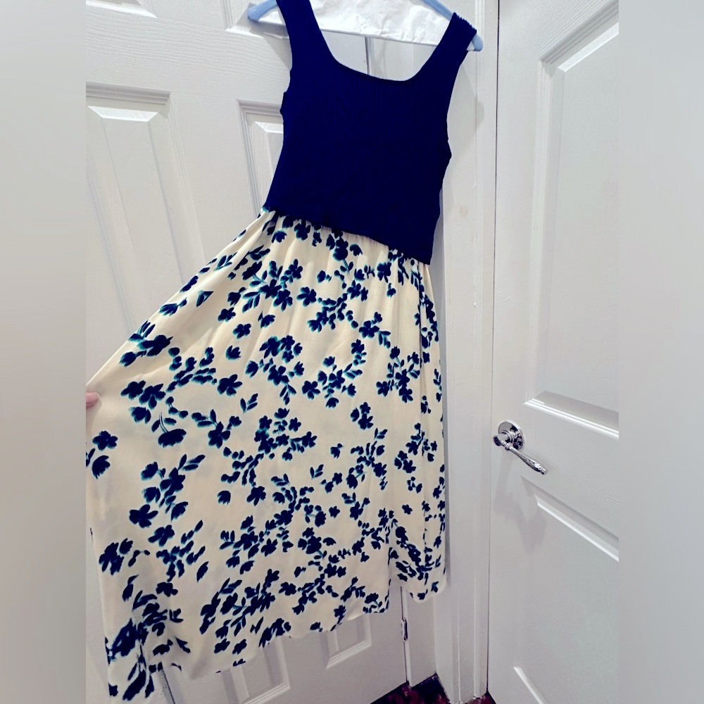 Seraphine Maternity & Nursing Teal Midi Dress
